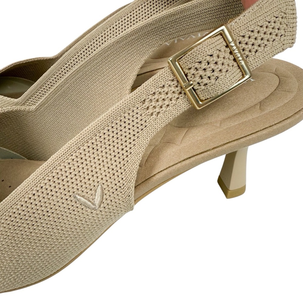 VIVAIA Women's Slingback Pointed-Toe Heels in Almond - Picture 11 of 16